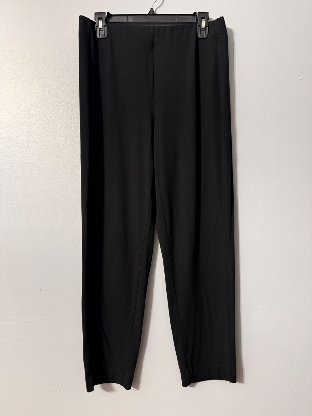 J.Jill Wearever Smooth-Fit Slim-Leg Knit Pants Black Size M